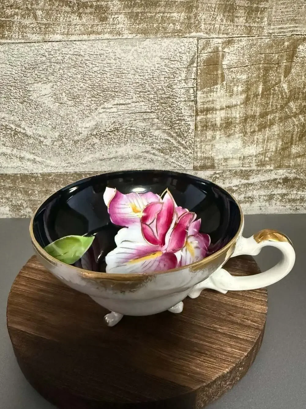 Vintage Hand Painted Occupied Japan Footed Teacup